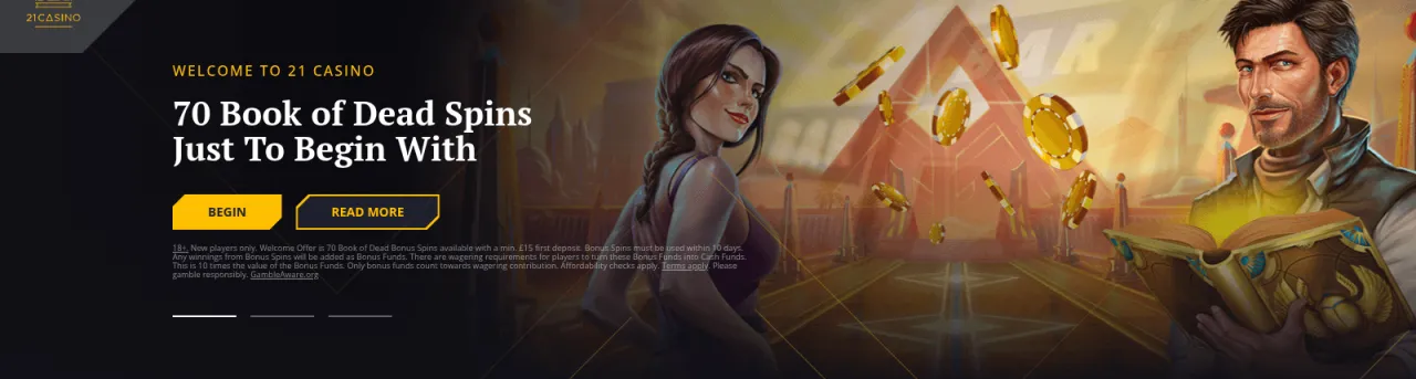 Welcome bonus banner